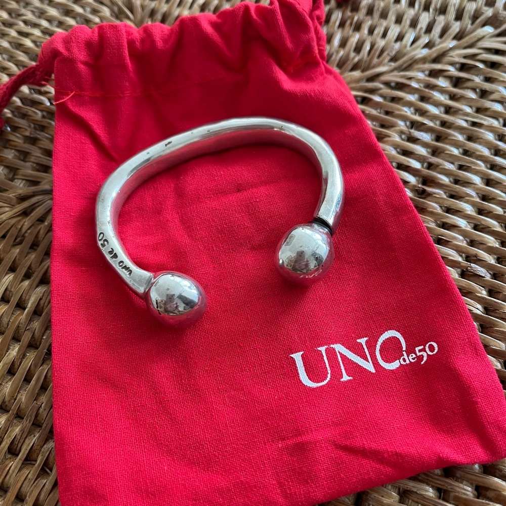 Uno de 50 “Zen” bracelet. Great for layering with other bracelets
